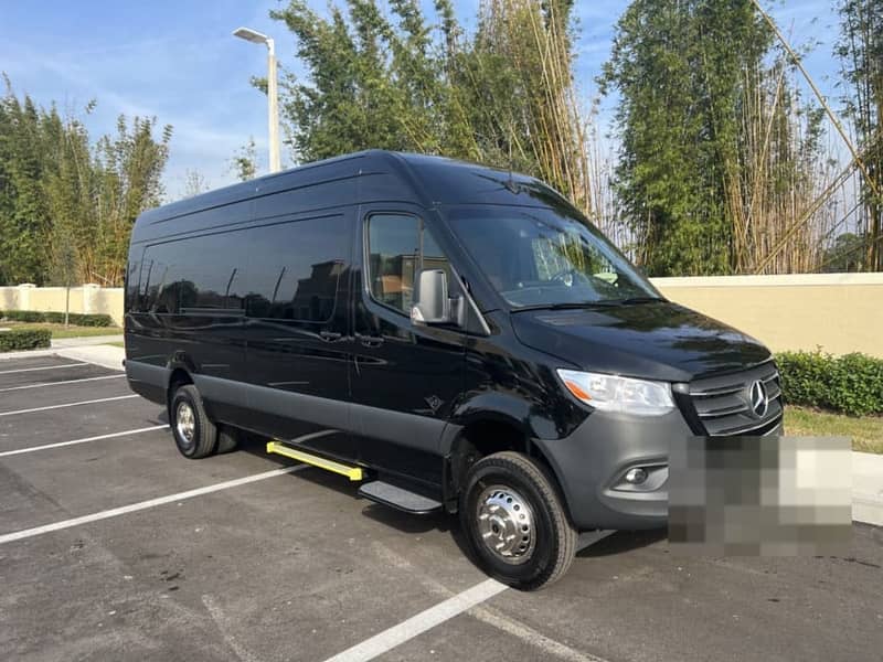 Executive Sprinter — black Mercedes Sprinter executive passenger van